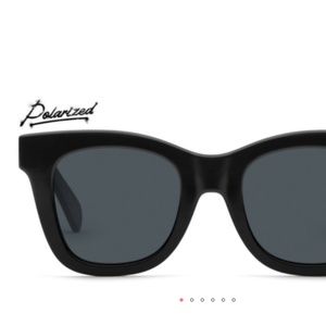Quay Australia - After Hours Square Sunglasses - black polarized